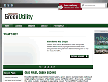 Tablet Screenshot of greenutility.fortnightly.com